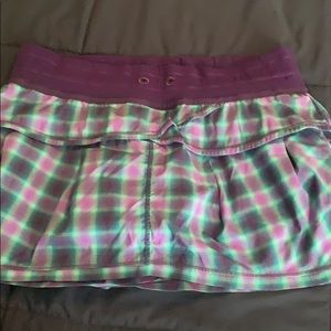 Bubble skort, size 8. Purple and blue